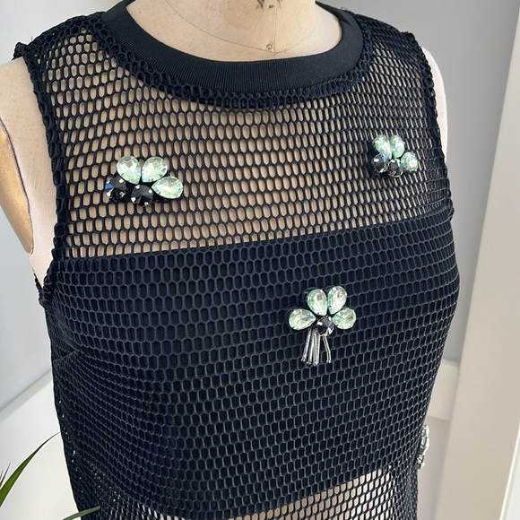 Mesh Top Jewel Embellishment | Size S - Picture 4 of 8